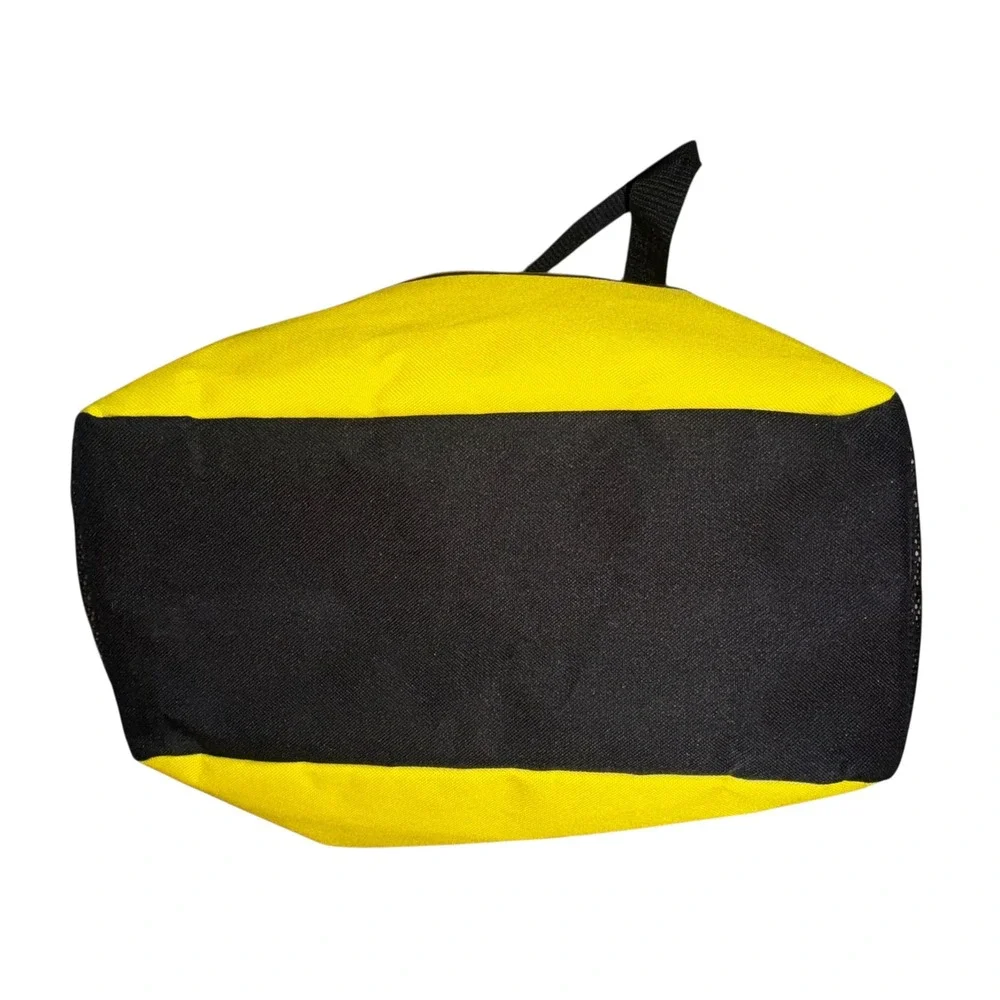 RARE Vintage Retro Adidas Made Syria Duffel Bag Yellow Black Gym Sports Travel